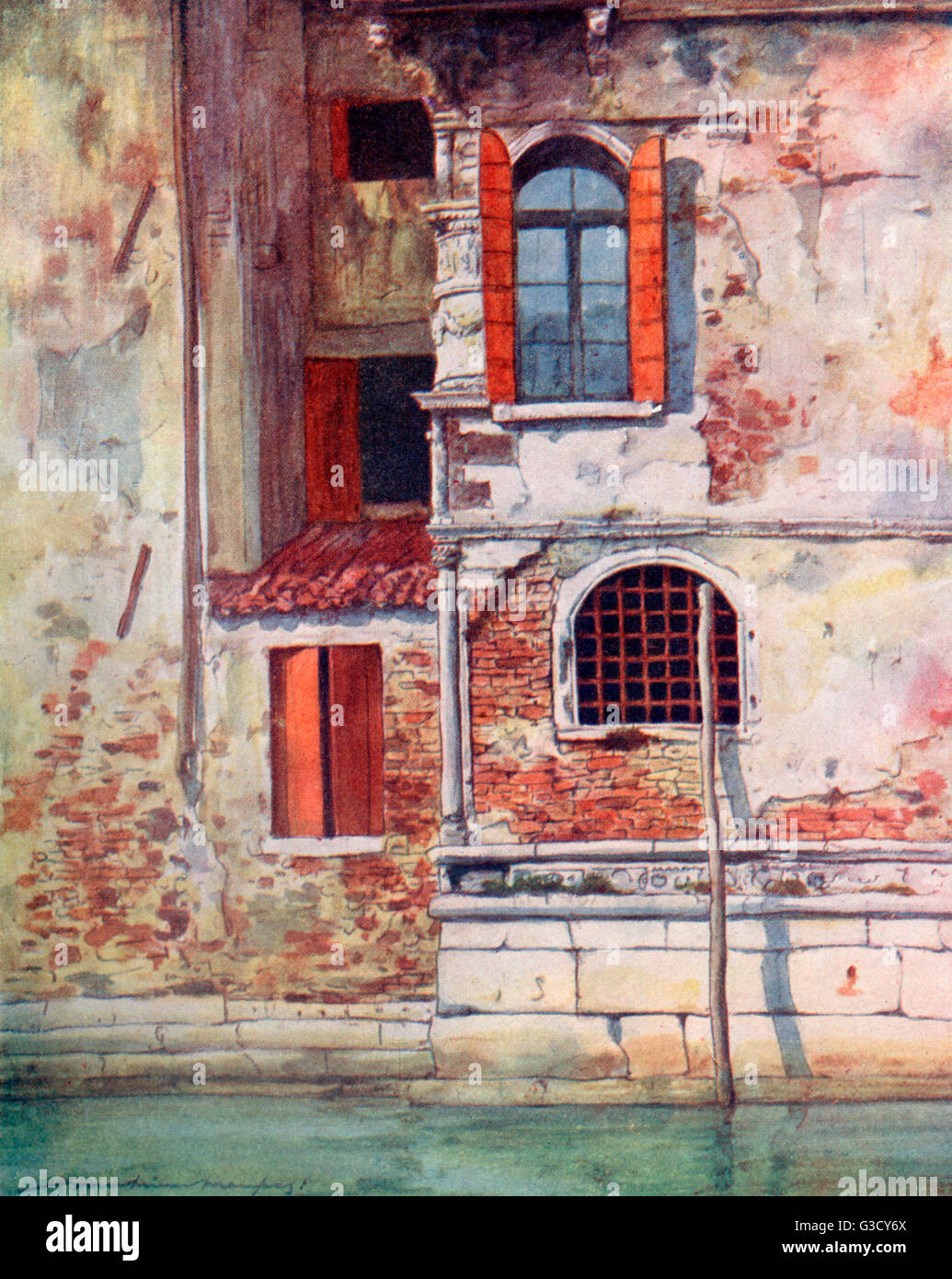 Palace in by canal venice hi-res stock photography and images - Alamy