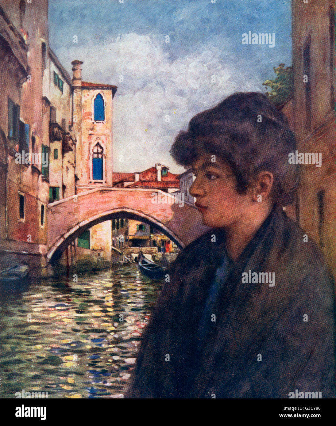 Marietta a mad of Venice in Italy.     Date: 1916 Stock Photo