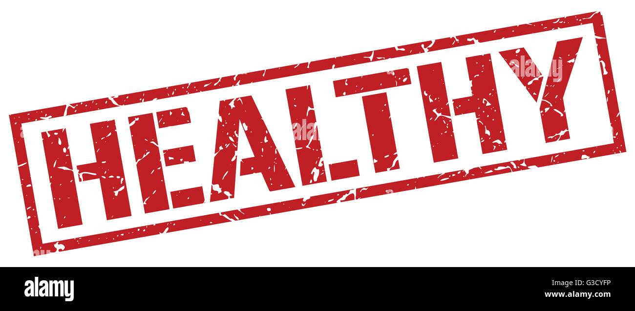 healthy red grunge square vintage rubber stamp Stock Vector Image & Art ...