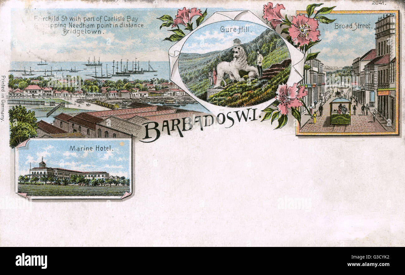 Bridgetown & Gun Hill Signal Station, Barbados, West Indies Stock Photo Alamy