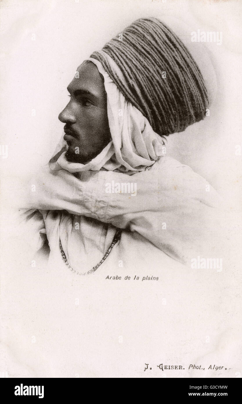 An Algerian Lowland Arab in profile Stock Photo