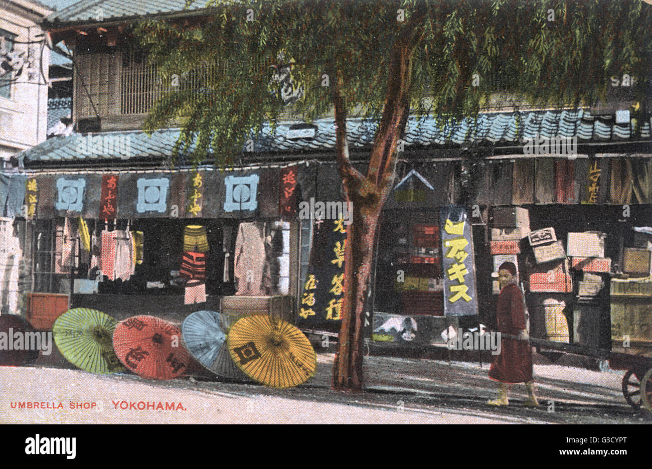 Yokohama, Japan Umbrella Shop Stock Photo Alamy