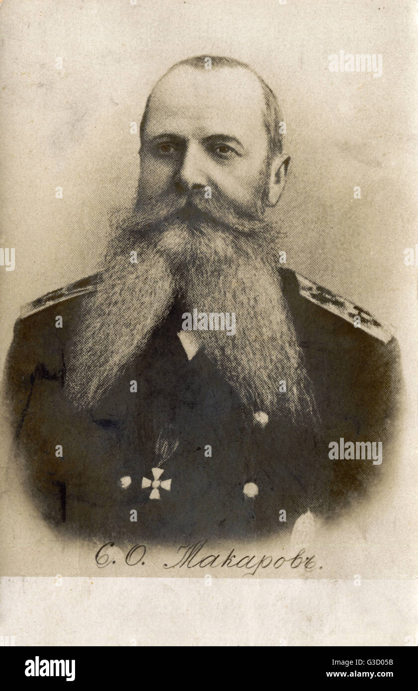 Admiral Alfred von Tirpitz - Prussian Navy Stock Photo