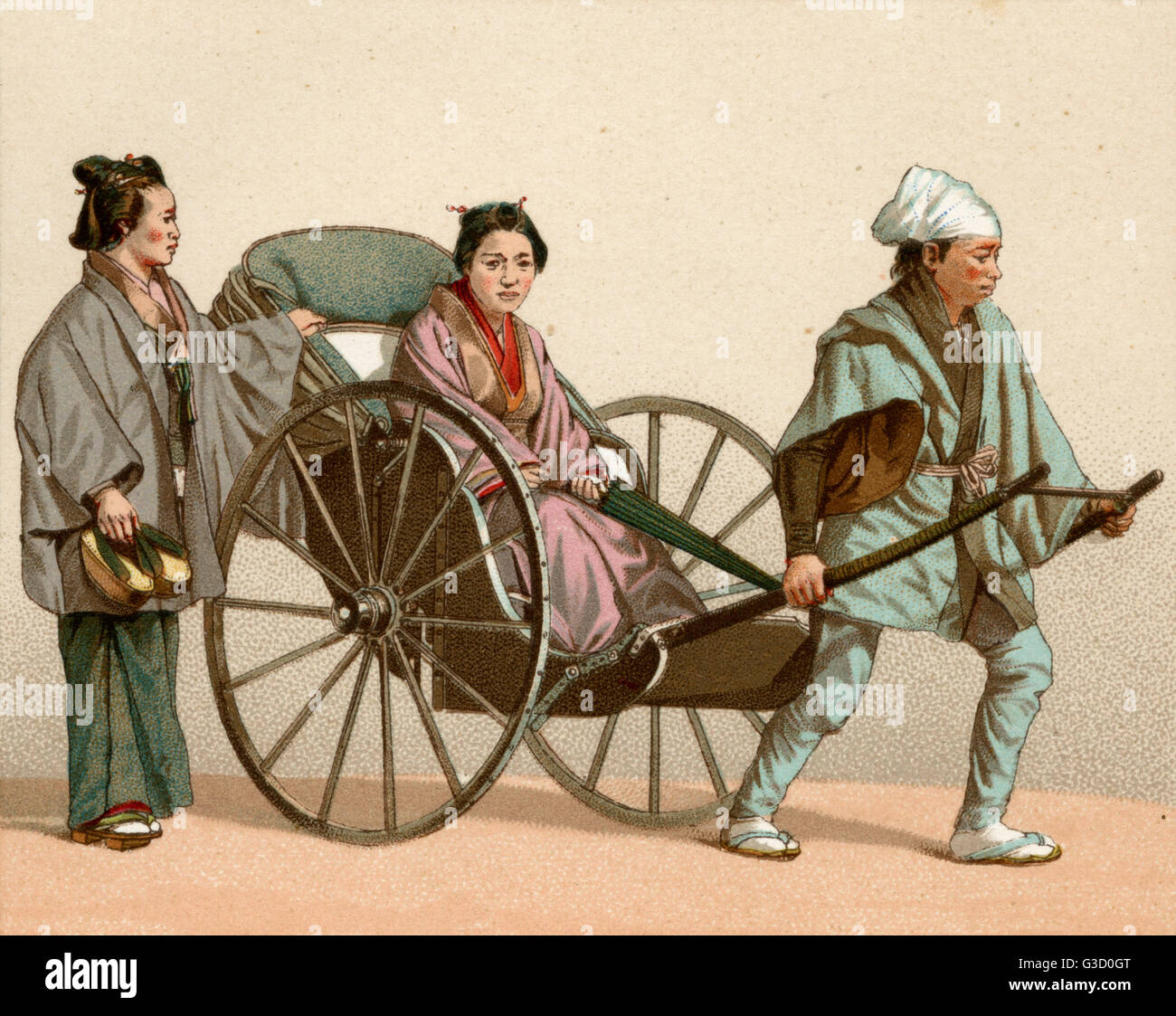 Woman rickshaw 19th century hi-res stock photography and images - Alamy