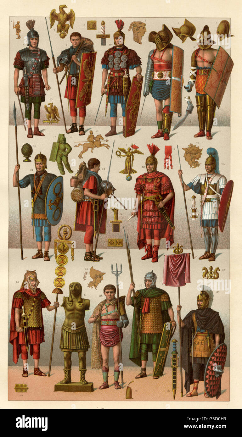 Ancient Roman costume Stock Photo