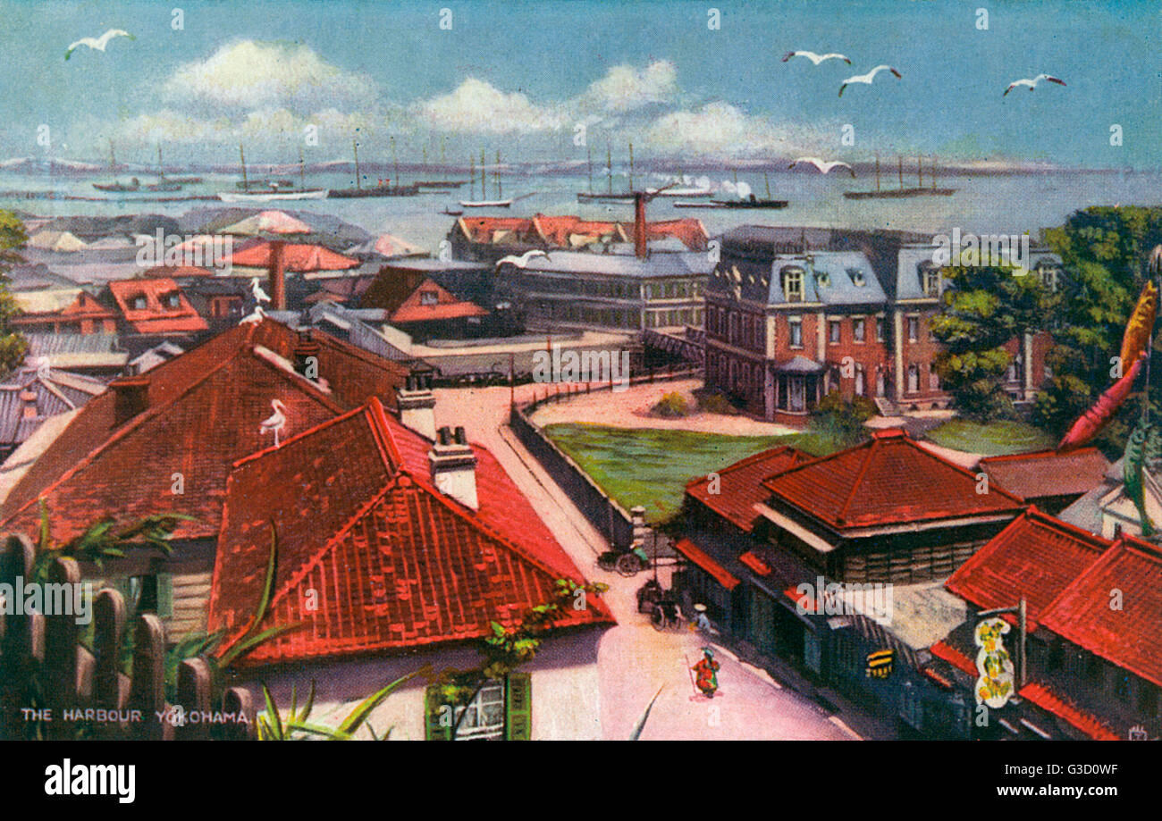The Harbour of Yokohama, Japan Stock Photo Alamy