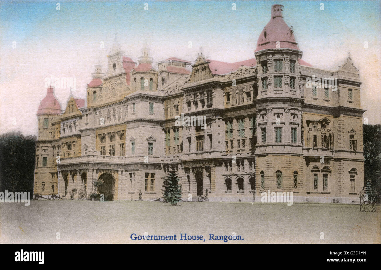 Myanmar Yangon Government House Stock Photo Alamy