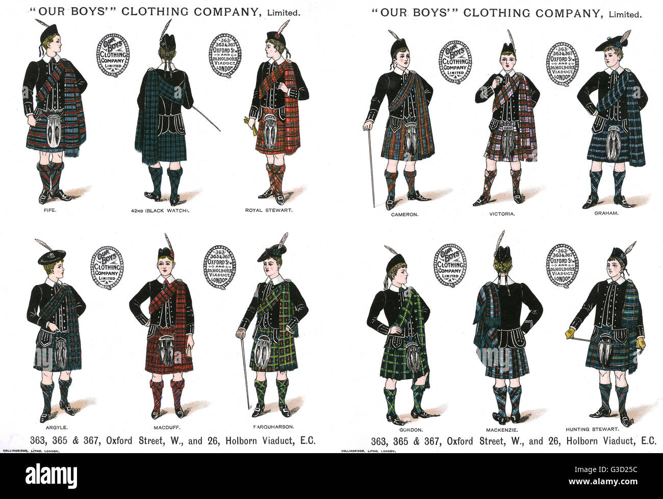 Our Boys Clothing Company, Scottish clothing Stock Photo Alamy