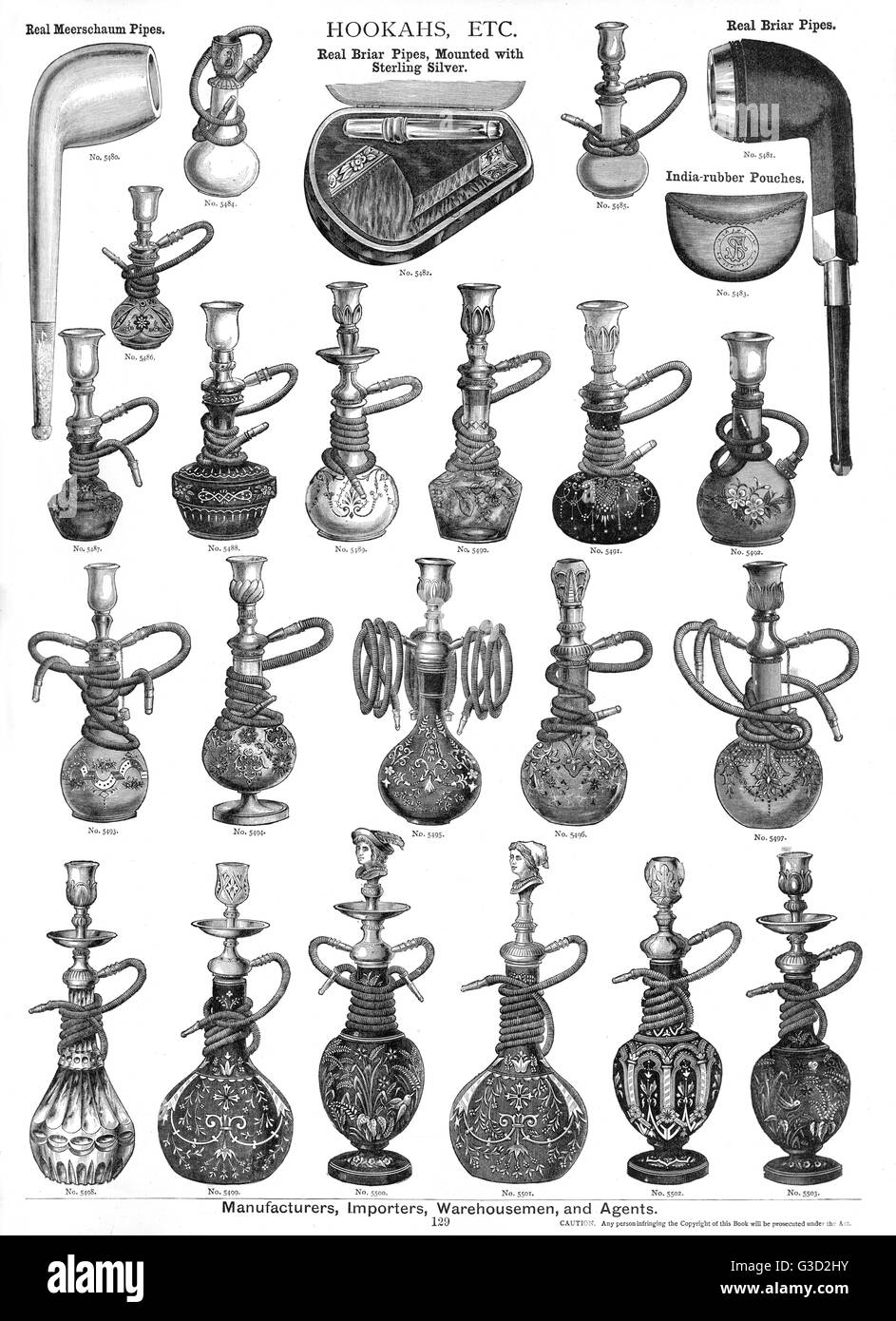 Victorian smoking pipe Black and White Stock Photos & Images Alamy