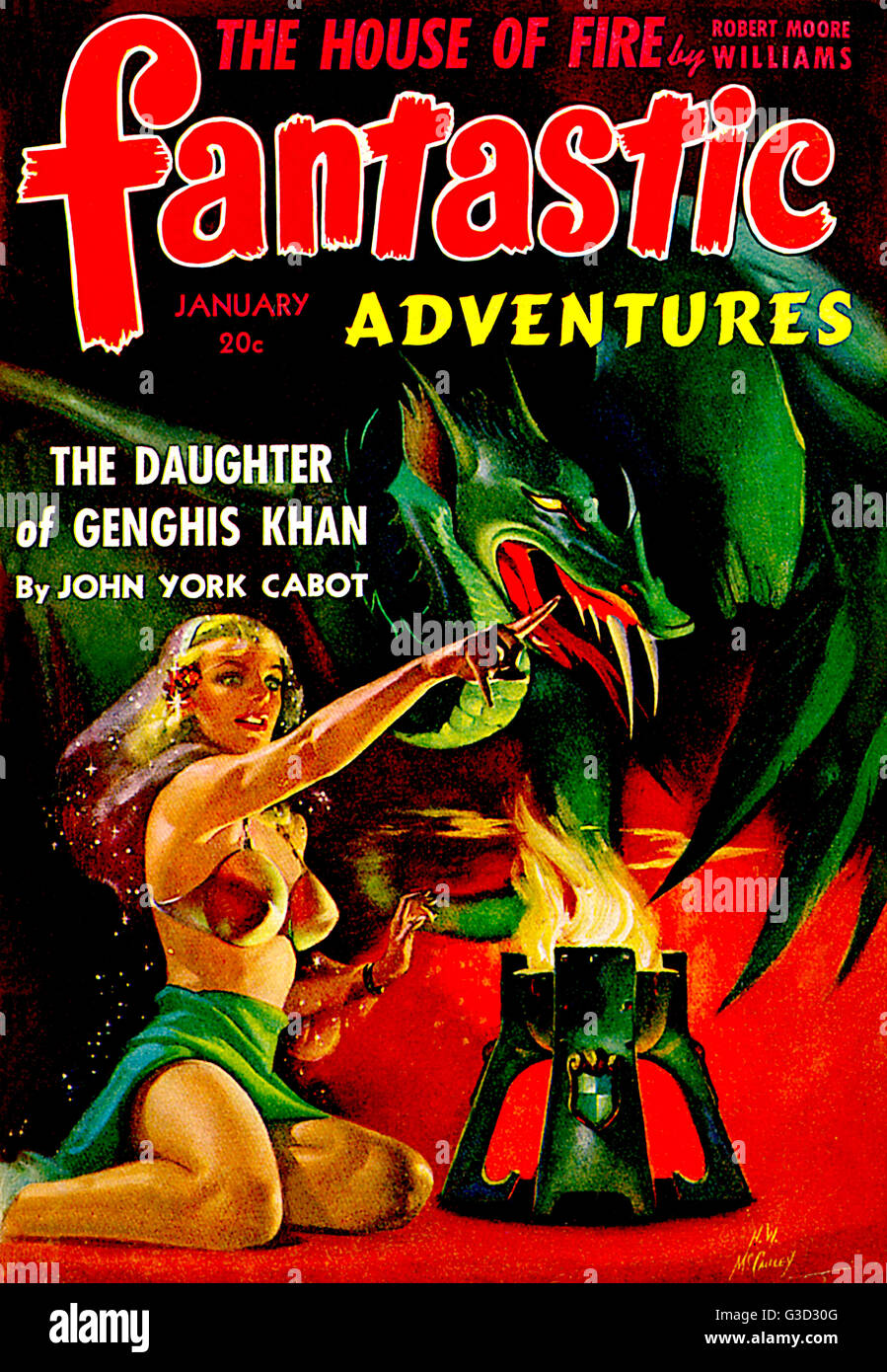 Fantastic Adventures - The Daughter of Genghis Kahn Stock Photo