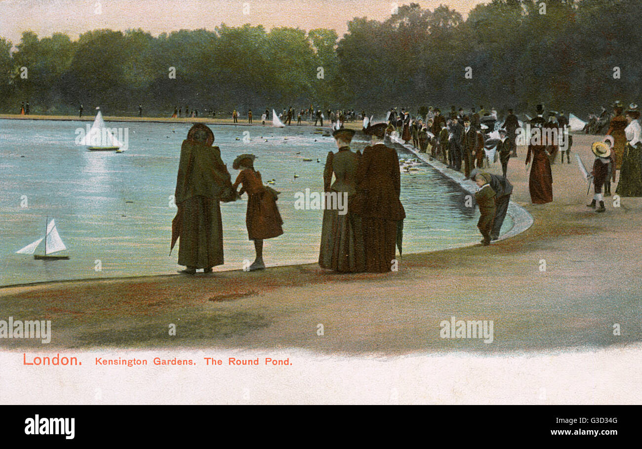 The Round Pond, Kensington Gardens, London Stock Photo Alamy