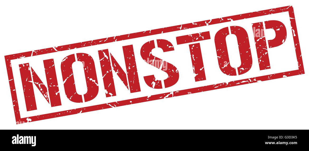 nonstop red grunge square vintage rubber stamp Stock Vector Image & Art ...