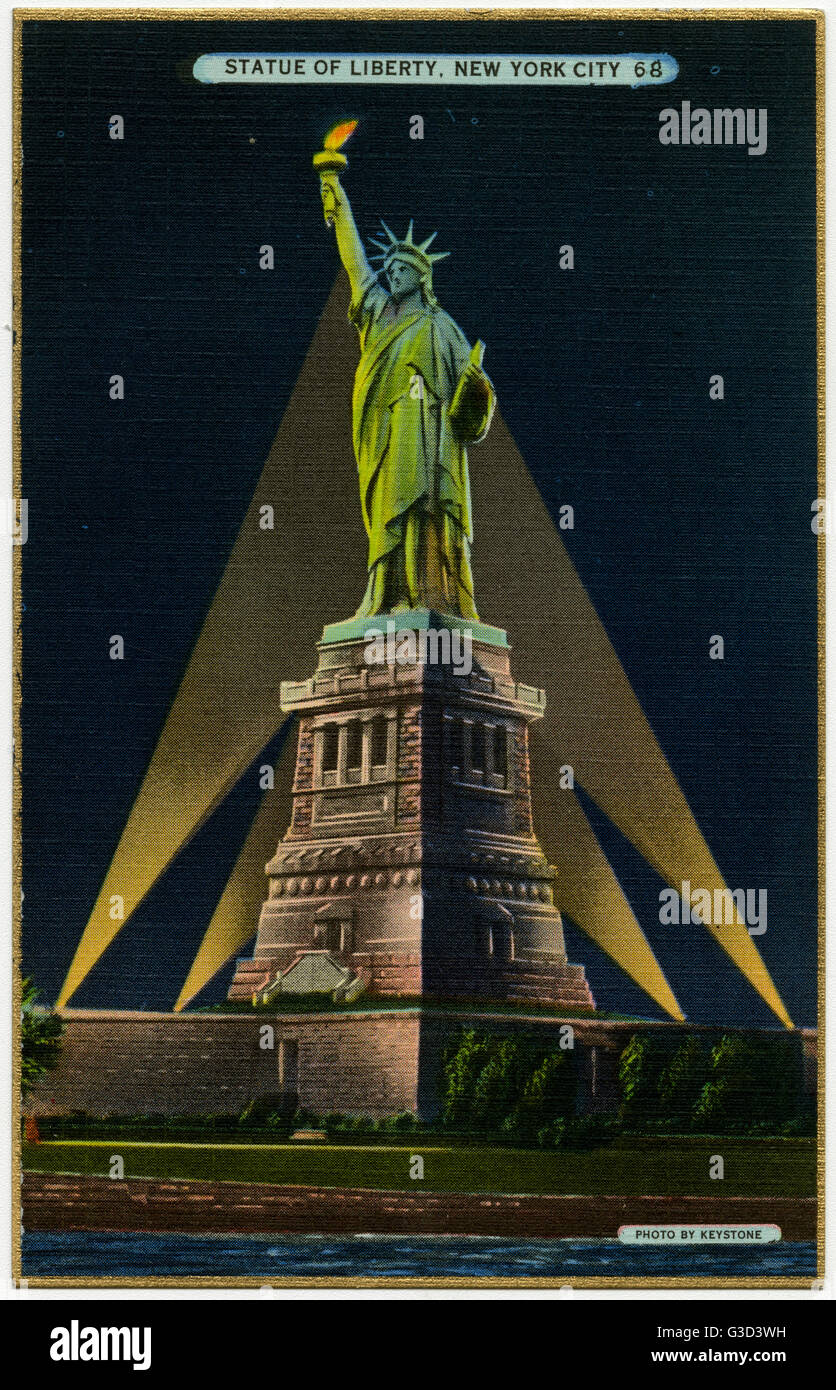 Statue of Liberty, Bedloe;s Island, New York, New York, USA Stock Photo