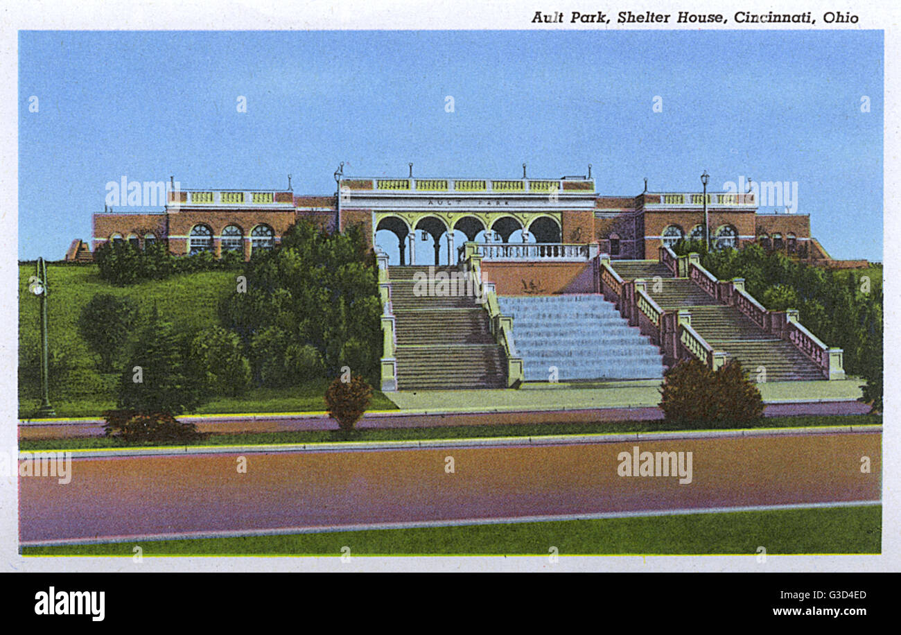 Ault Park, Shelter House, Cincinnati, Ohio, USA Stock Photo Alamy