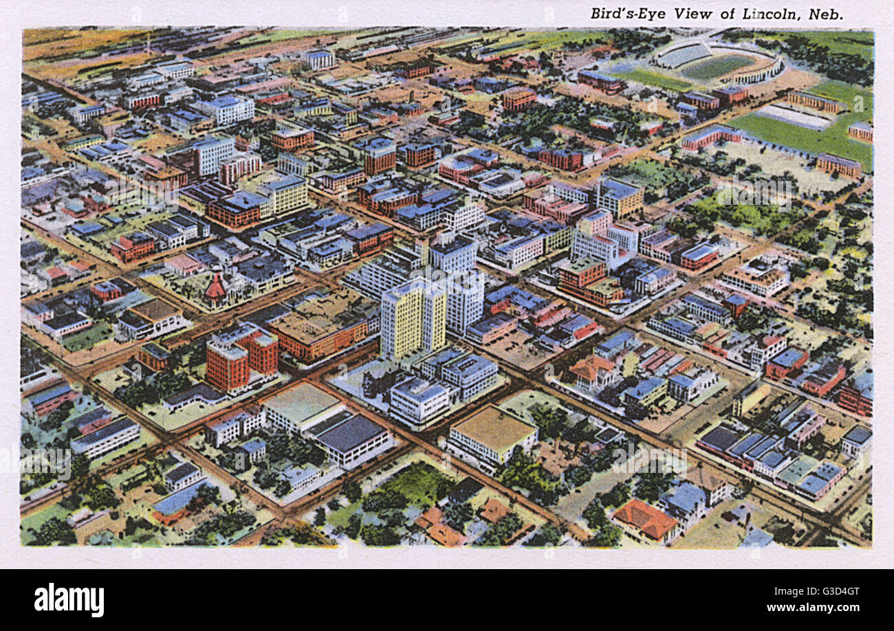 Lincoln nebraska aerial view hires stock photography and images Alamy