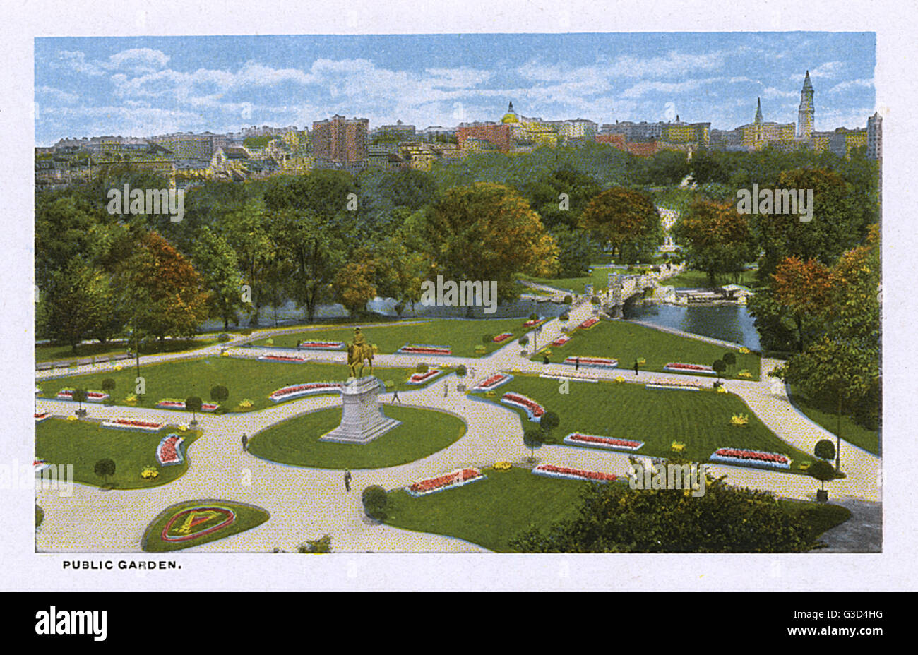 Public Garden, Boston, Massachusetts, USA Stock Photo