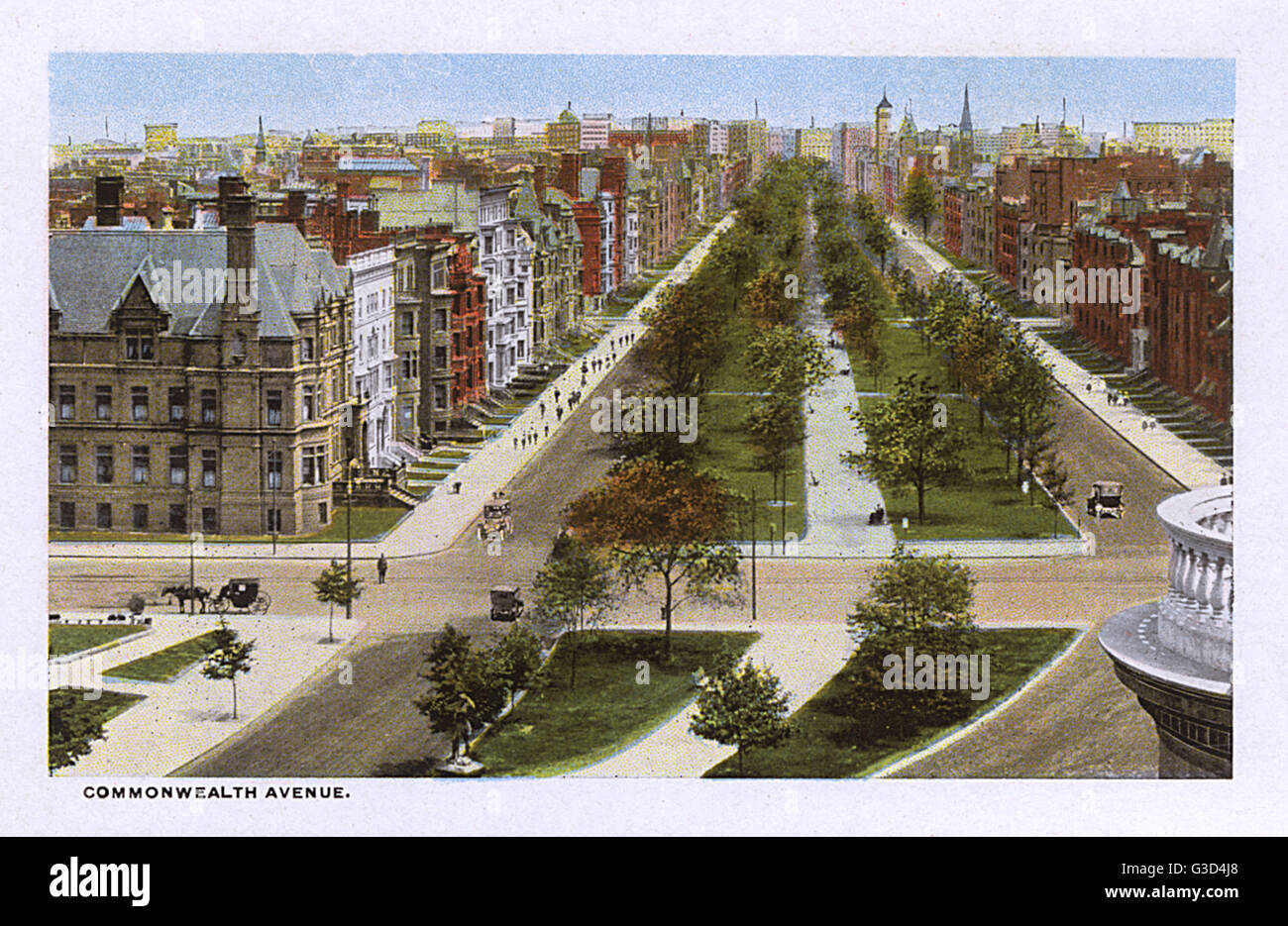 Commonwealth Avenue, Boston, Massachusetts, USA Stock Photo Alamy