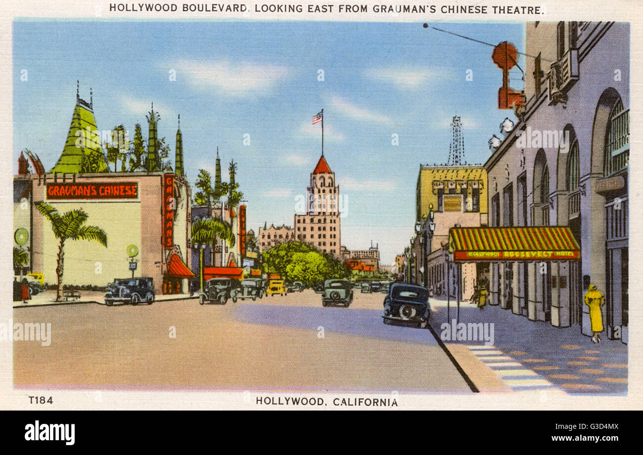 Hollywood california 1930s hi-res stock photography and images - Alamy