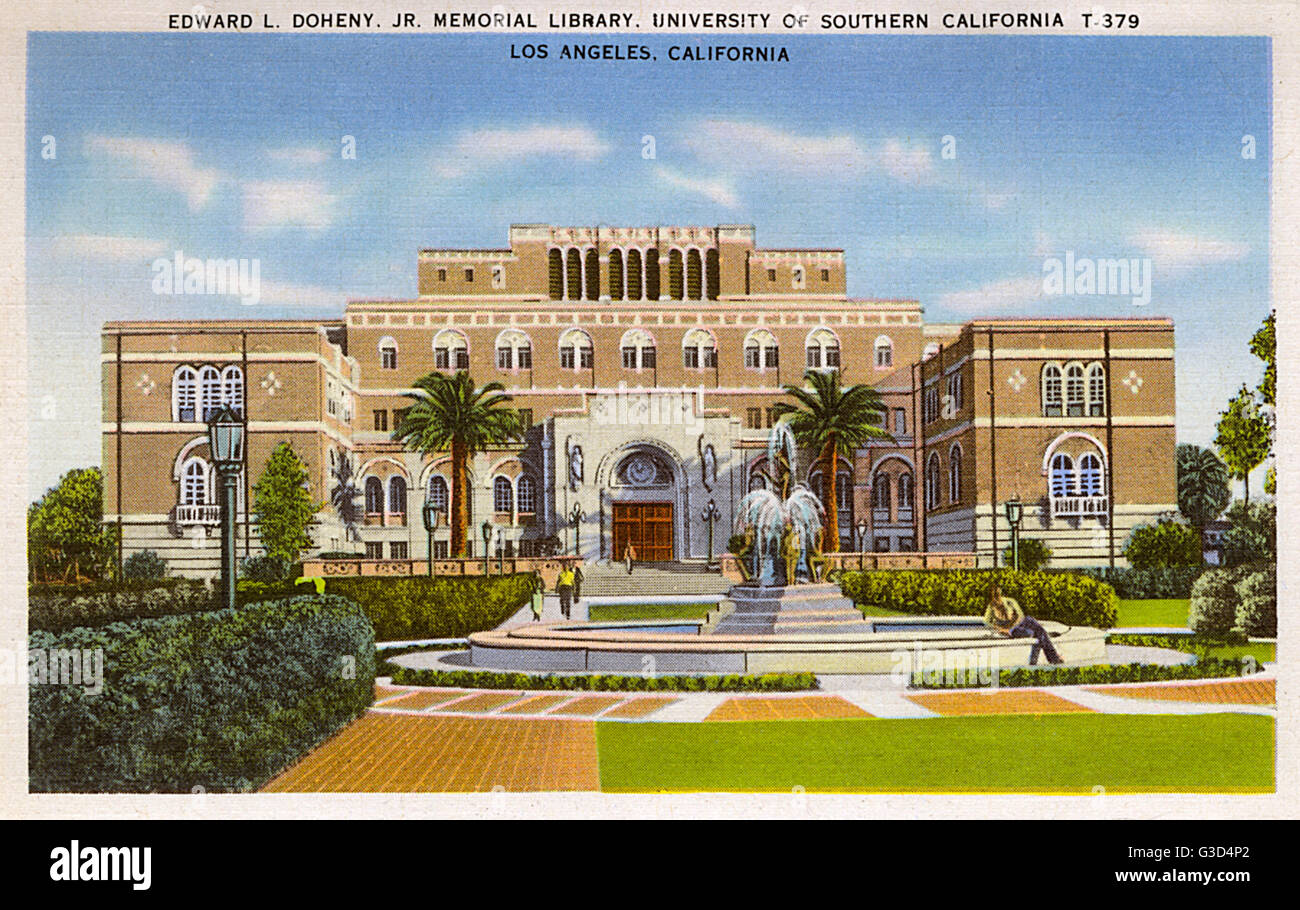University Library, Los Angeles, California, USA Stock Photo