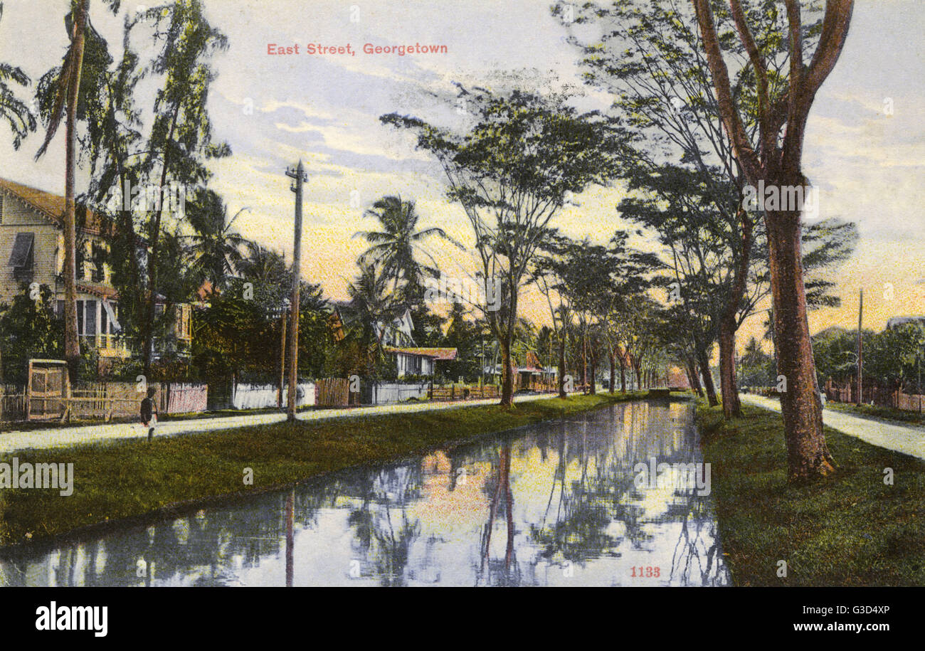 East Street, Guyana (then British Guiana), South America