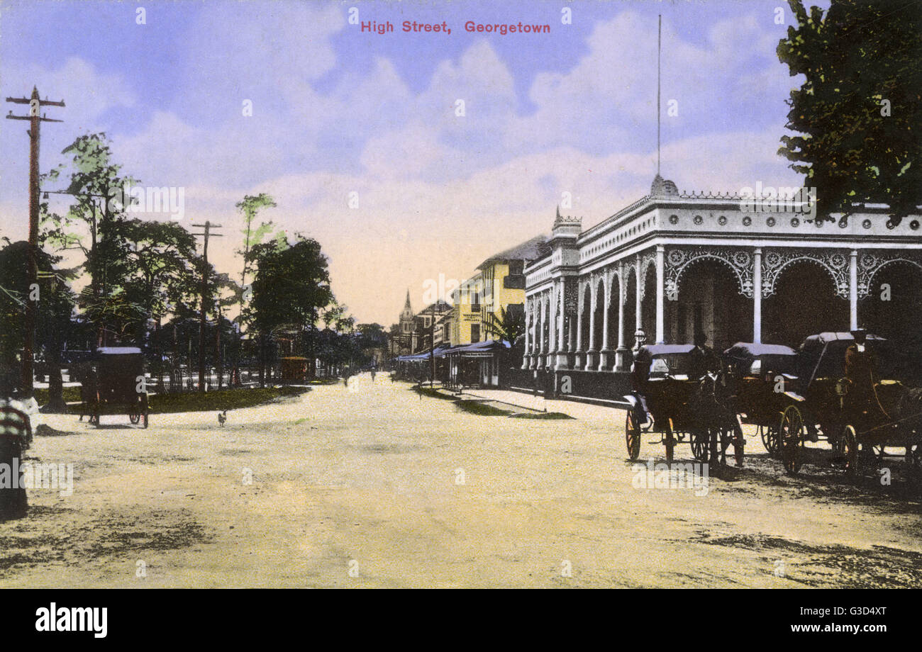 High Street, Guyana (then British Guiana), South America