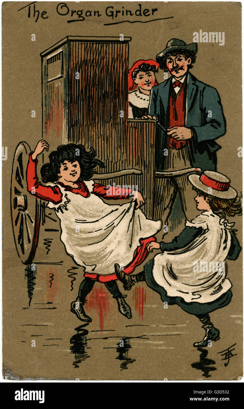 Street Organ Grinder in the East End of London Stock Photo - Alamy