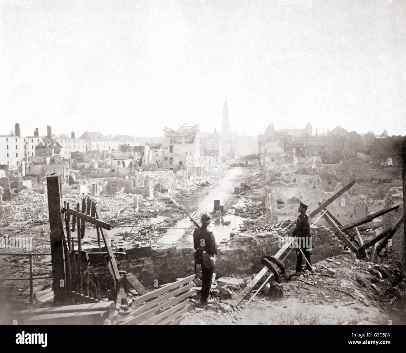 Strasbourg, France, Franco-Prussian War, 1871.     Date: 1871 Stock Photo