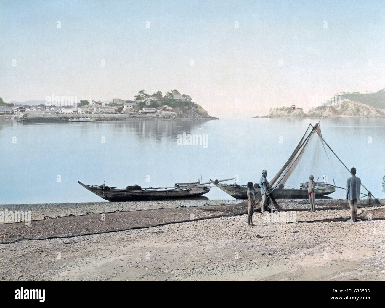 Seto Inland Sea, Onomichi, Japan, circa 1880s Stock Photo