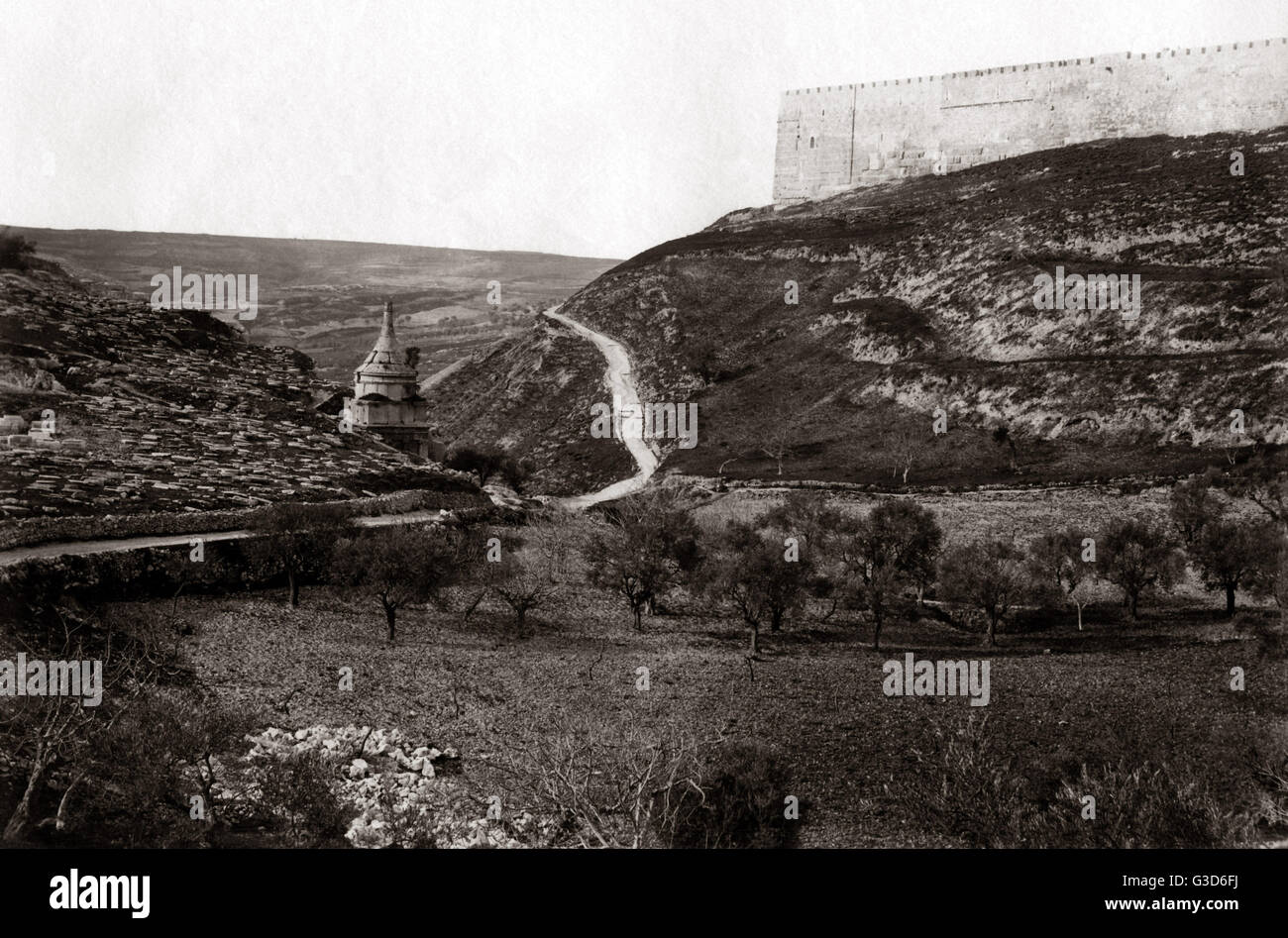 Raod of the Captivity, Jersualem, Paleestine (Israel) circa Stock Photo