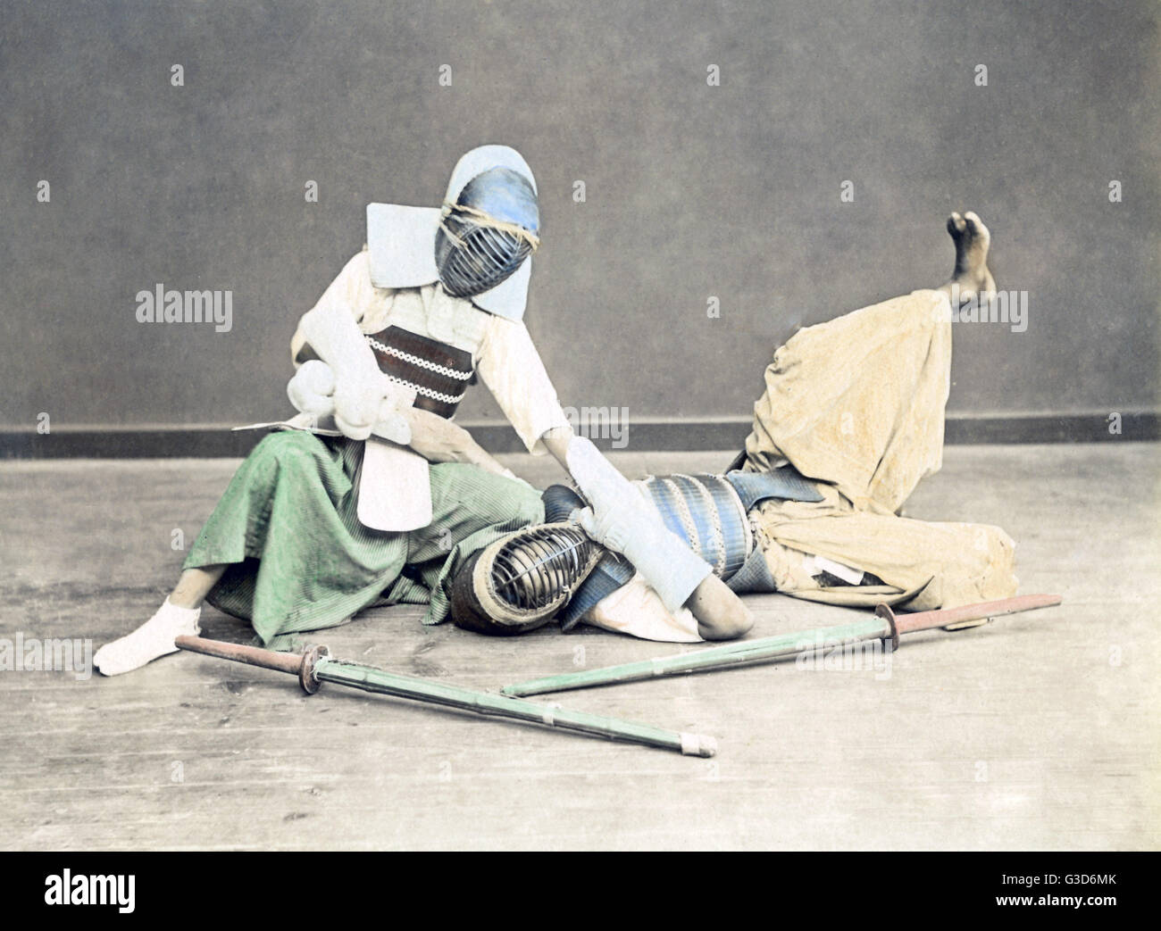 Kendo, fencing, Japan, circa 1880s Stock Photo Alamy