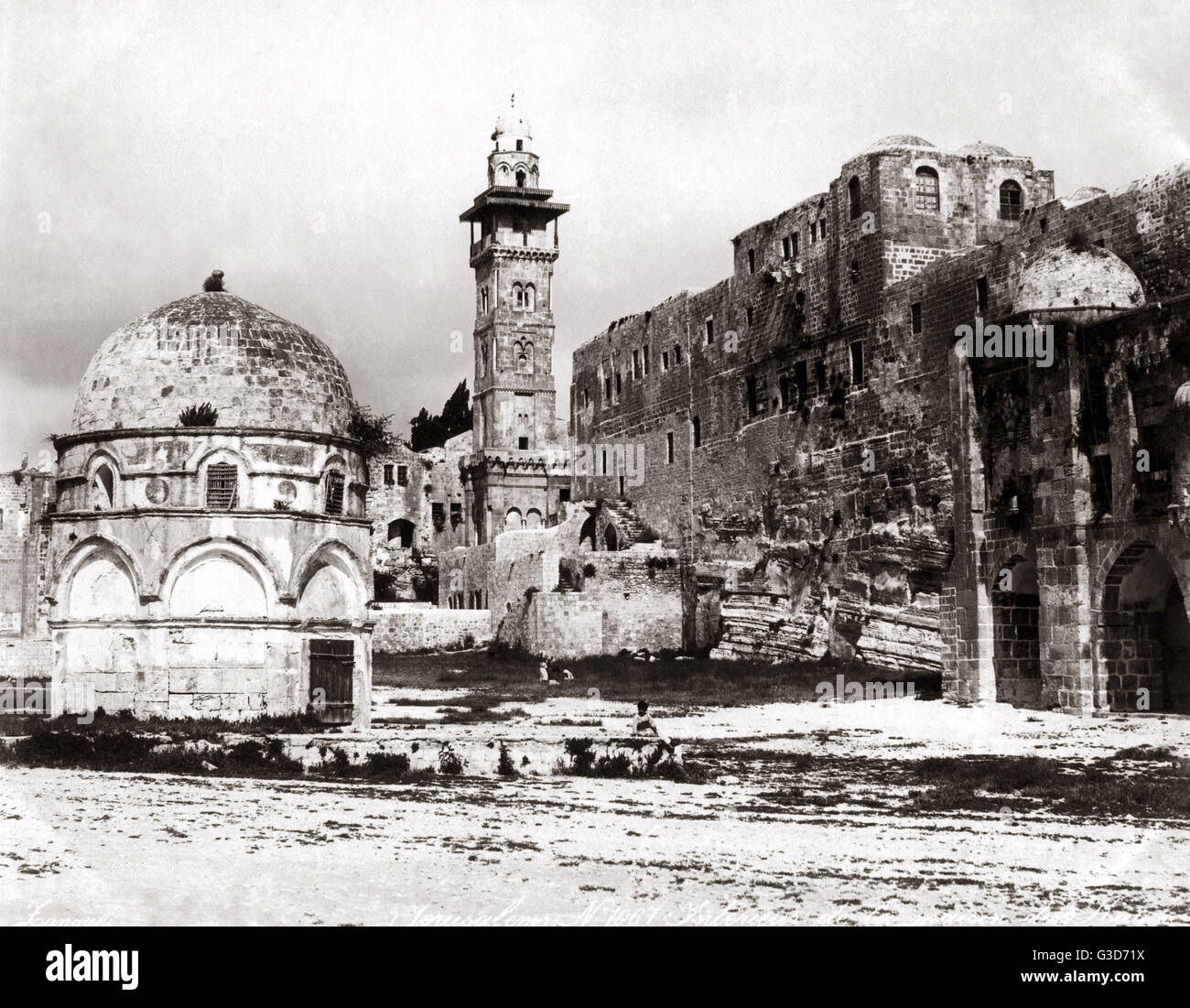 Jerusalem, circa 1870s Stock Photo