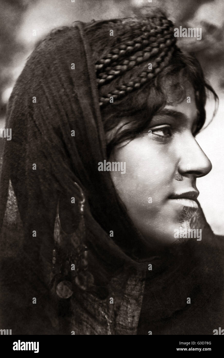 Bedouin woman, Egypt, circa 1910 Stock Photo