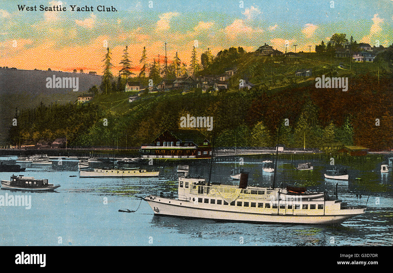 West Seattle Yacht Club, USA Stock Photo Alamy