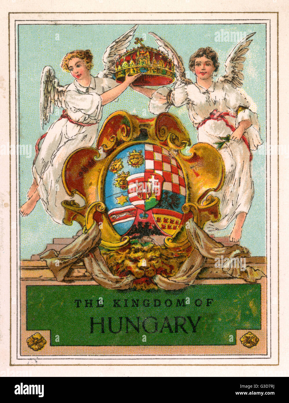 The Coat of Arms of The Kingdom of Hungary Stock Photo Alamy