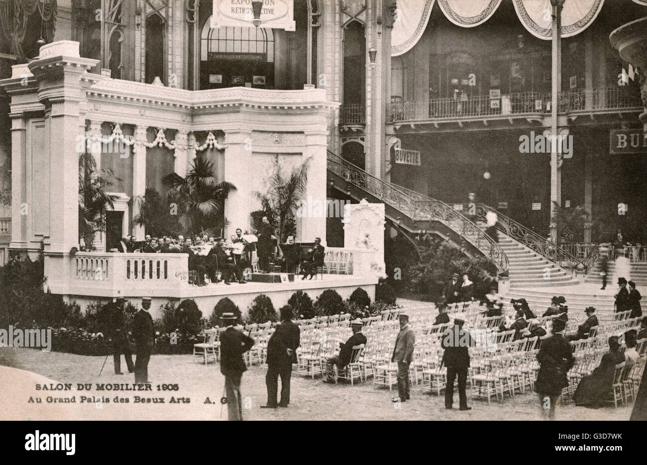 Salon du Mobilier - Grand Palais des Beaux Arts, Paris, France.     Date: 1905 Stock Photo