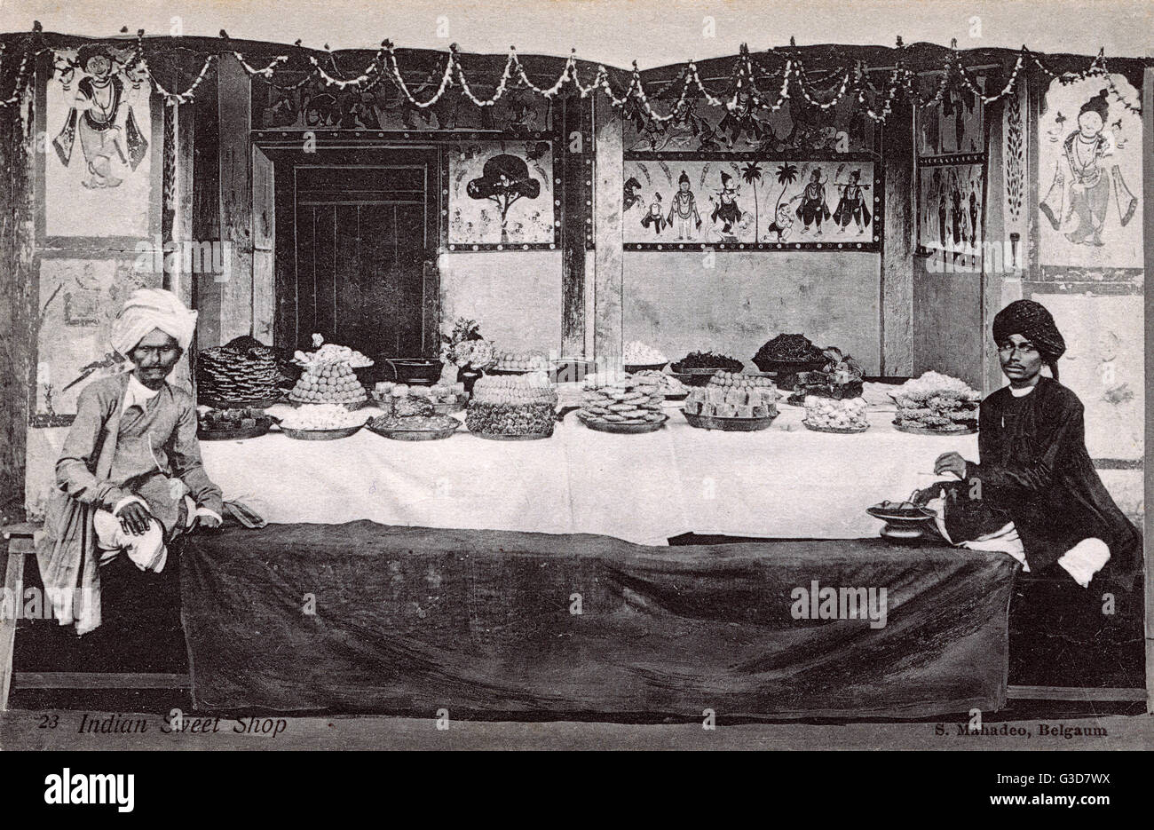 Indian Sweet Shop Stock Photo Alamy