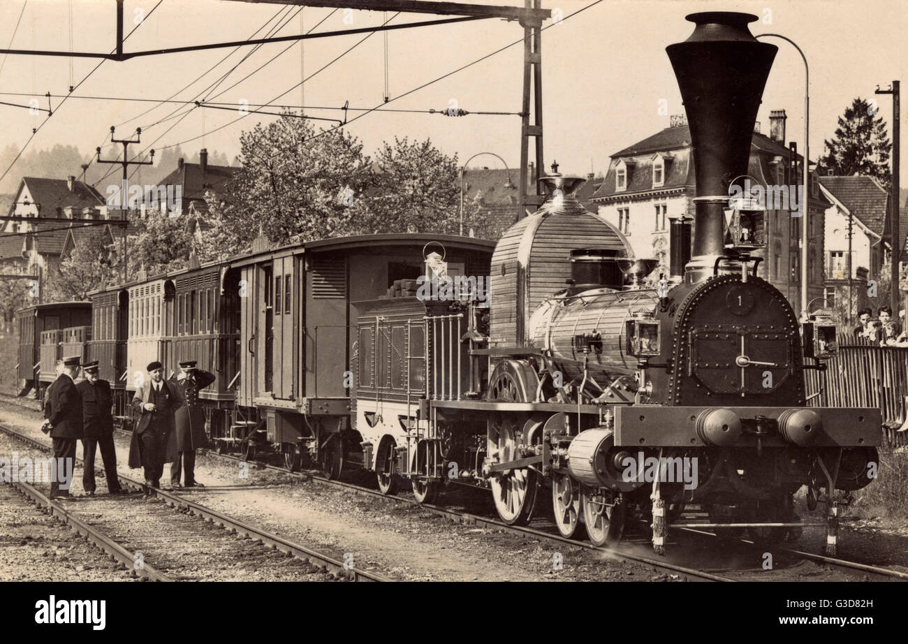 100 years of The Swiss Northern Railway Stock Photo - Alamy