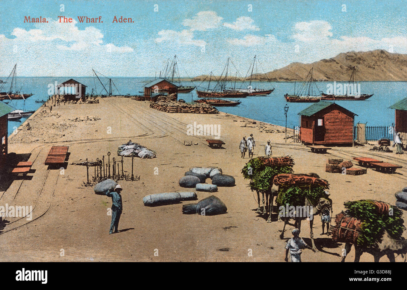 Maala The Wharf Seaport of Aden, Yemen Stock Photo Alamy