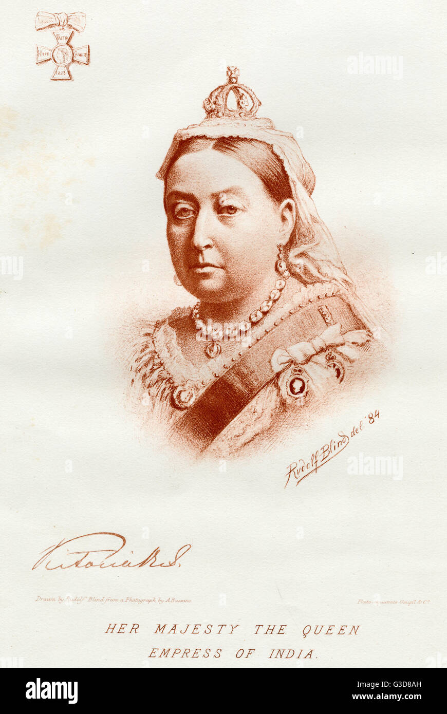 Queen Victoria (1819 1901), British Royalty, reigned for 63 years between 1837 to her death in