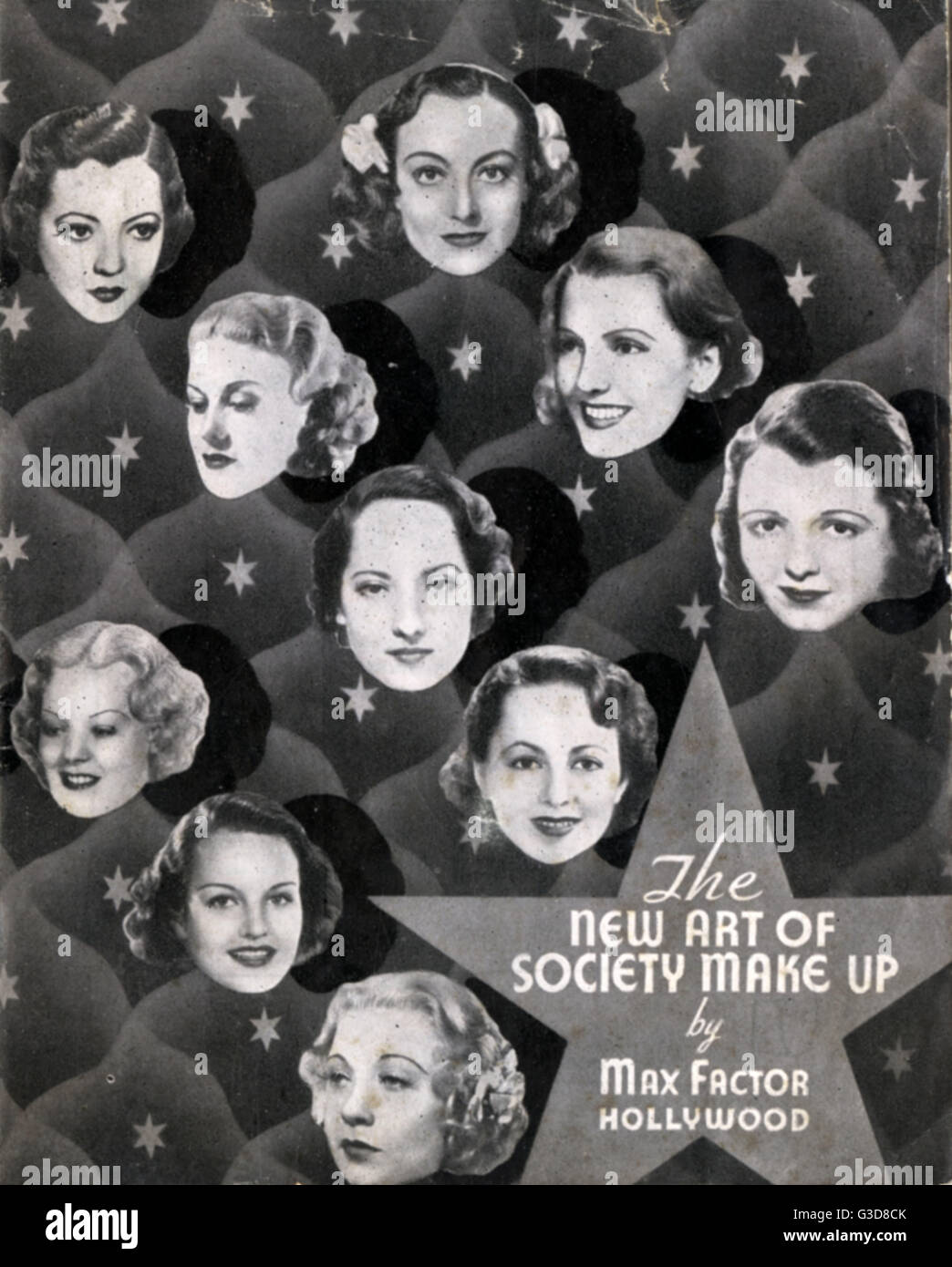 Max Factor make up booklet with Hollywood stars Stock Photo