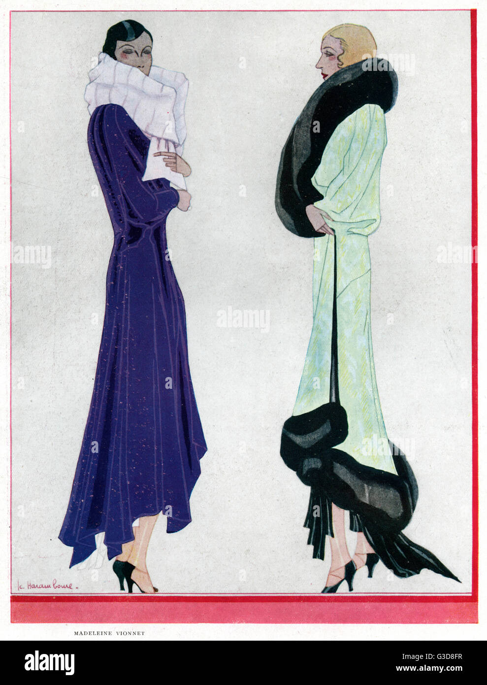 Dresses by Madeleine Vionnet fashions Stock Photo