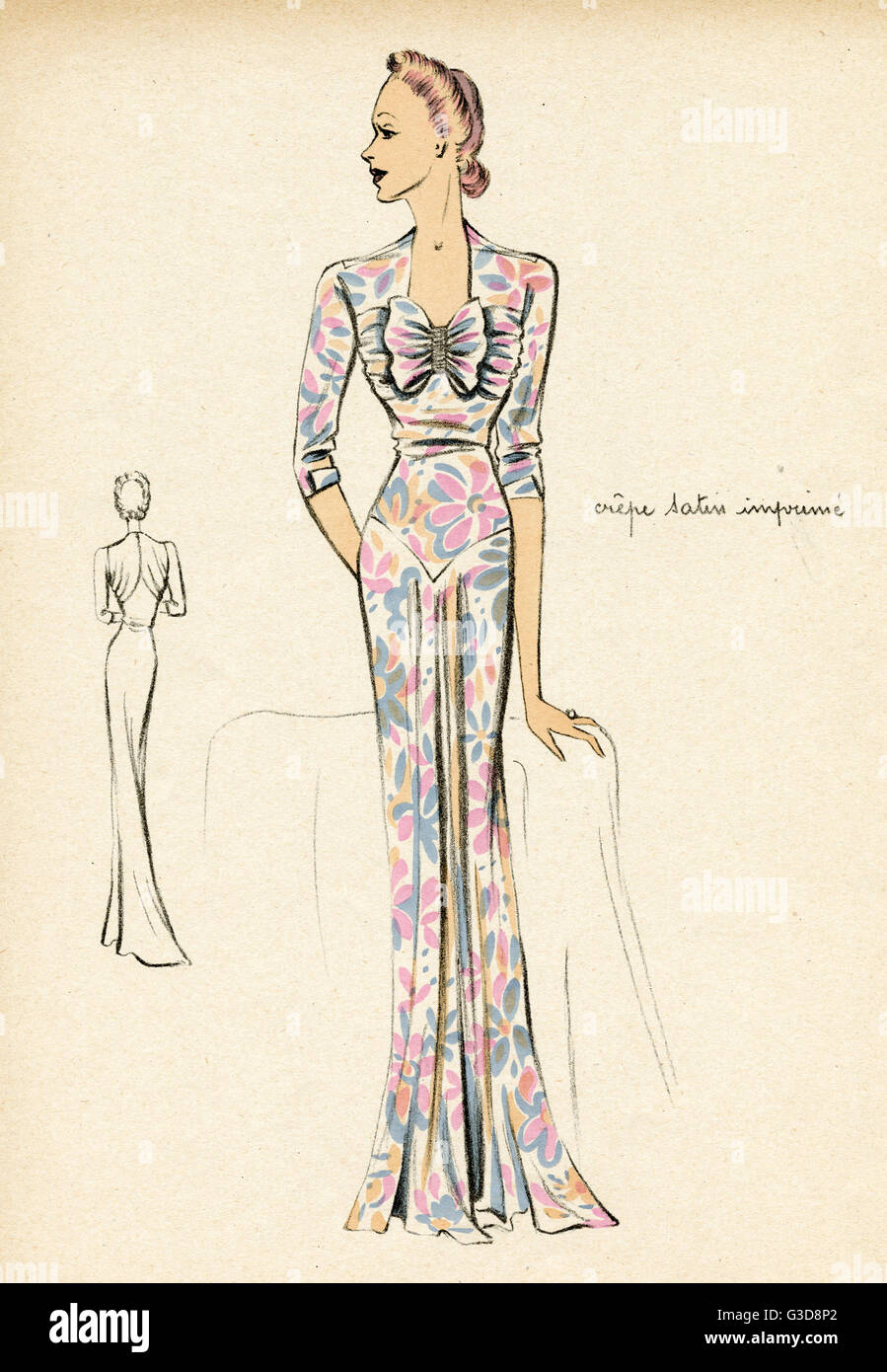Woman evening dress 1930s hi-res stock photography and images - Alamy