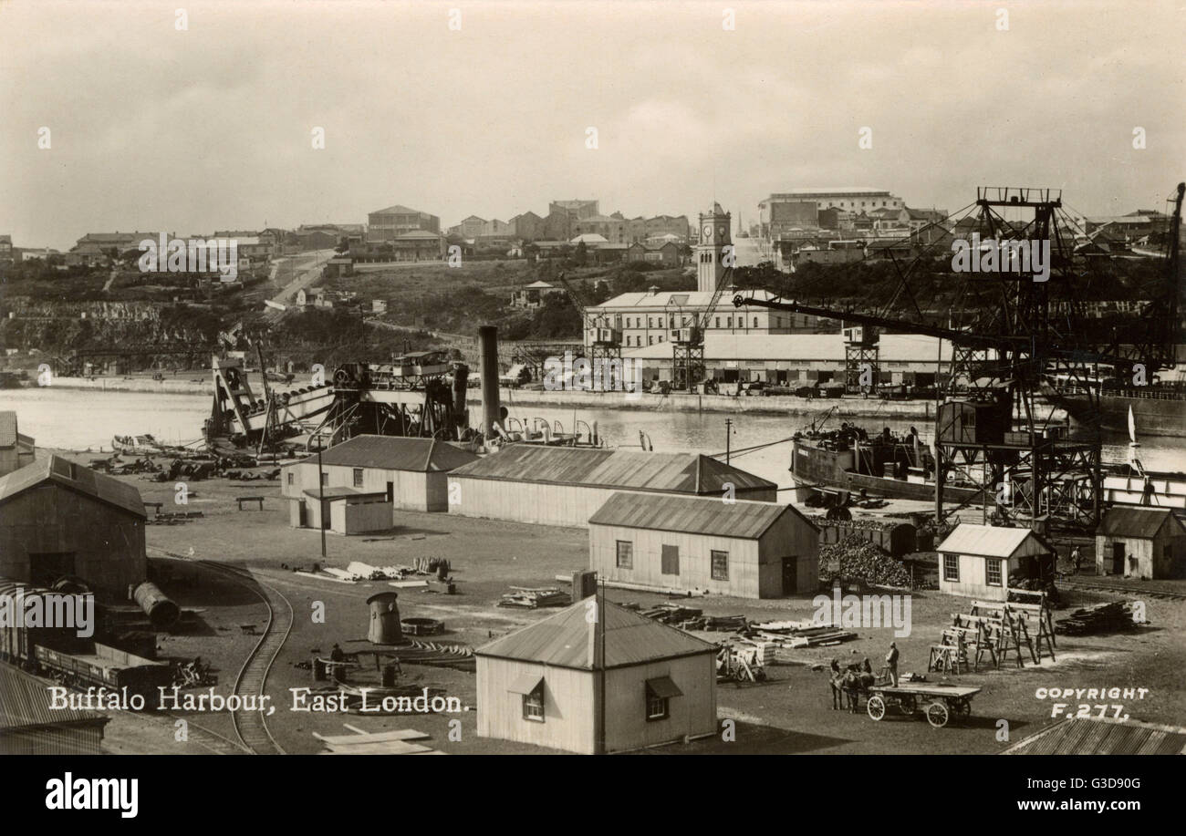 Buffalo Harbour with dredger, East London, Eastern Cape, Cape Colony, South  Africa. Date: circa 1925 Stock Photo - Alamy