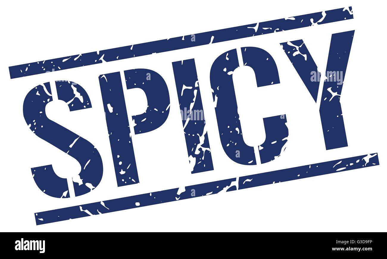 spicy blue grunge square vintage rubber stamp Stock Vector Image & Art ...