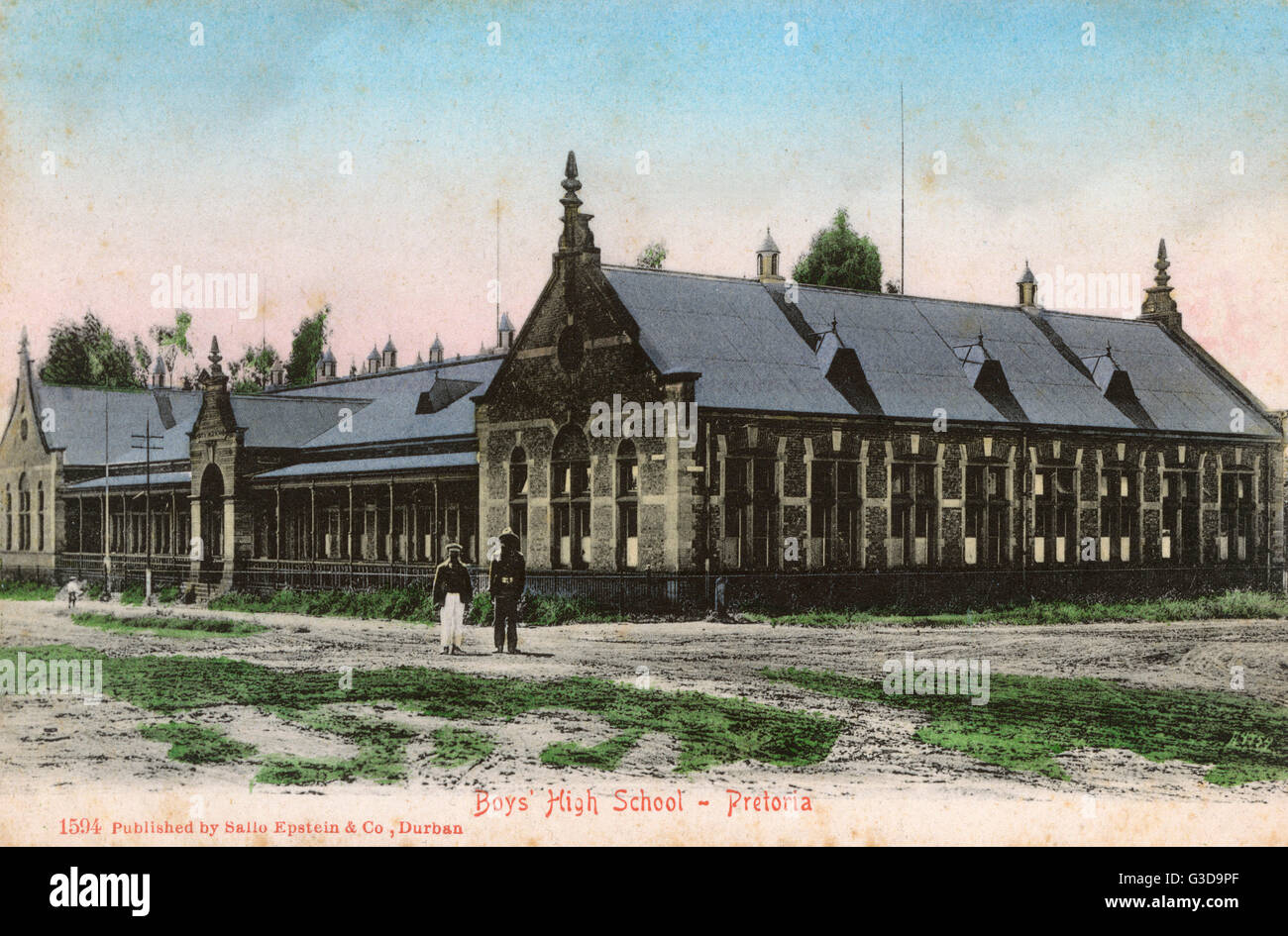 Boys' High School, Pretoria, Transvaal, South Africa. It was formerly the State Model School where Winston Churchill was held as a prisoner of war during the Boer War, and from which he escaped after a few weeks of captivity on 12 December 1899.      Date Stock Photo