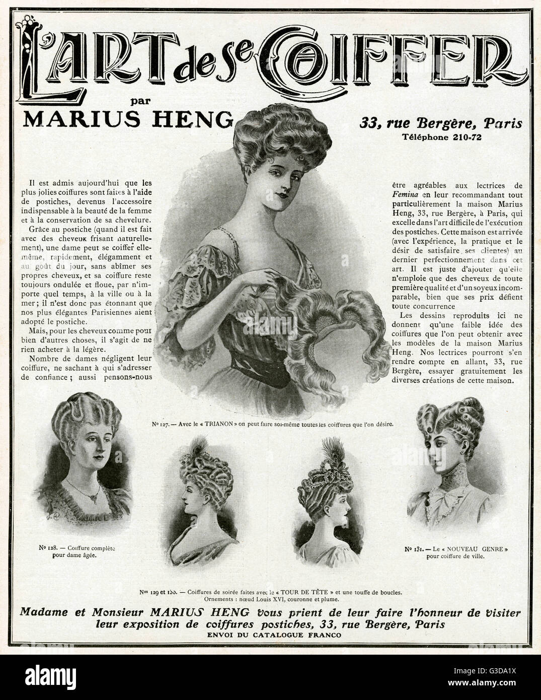 Advert For Marius Heng Elegant Hairstyles Using Hairpieces For