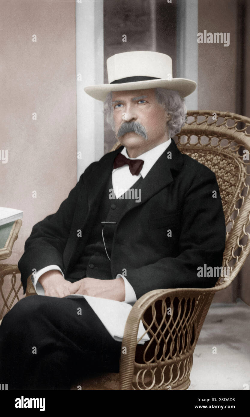Mark Twain - American writer Stock Photo