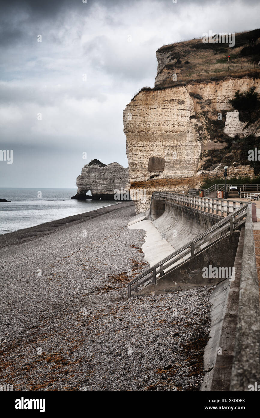 Etretat cliff in Normandy, France Stock Photo
