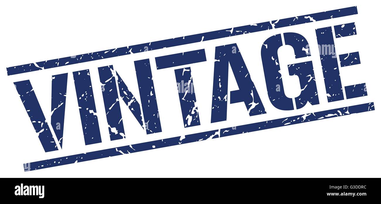 vintage blue grunge square vintage rubber stamp Stock Vector Image ...