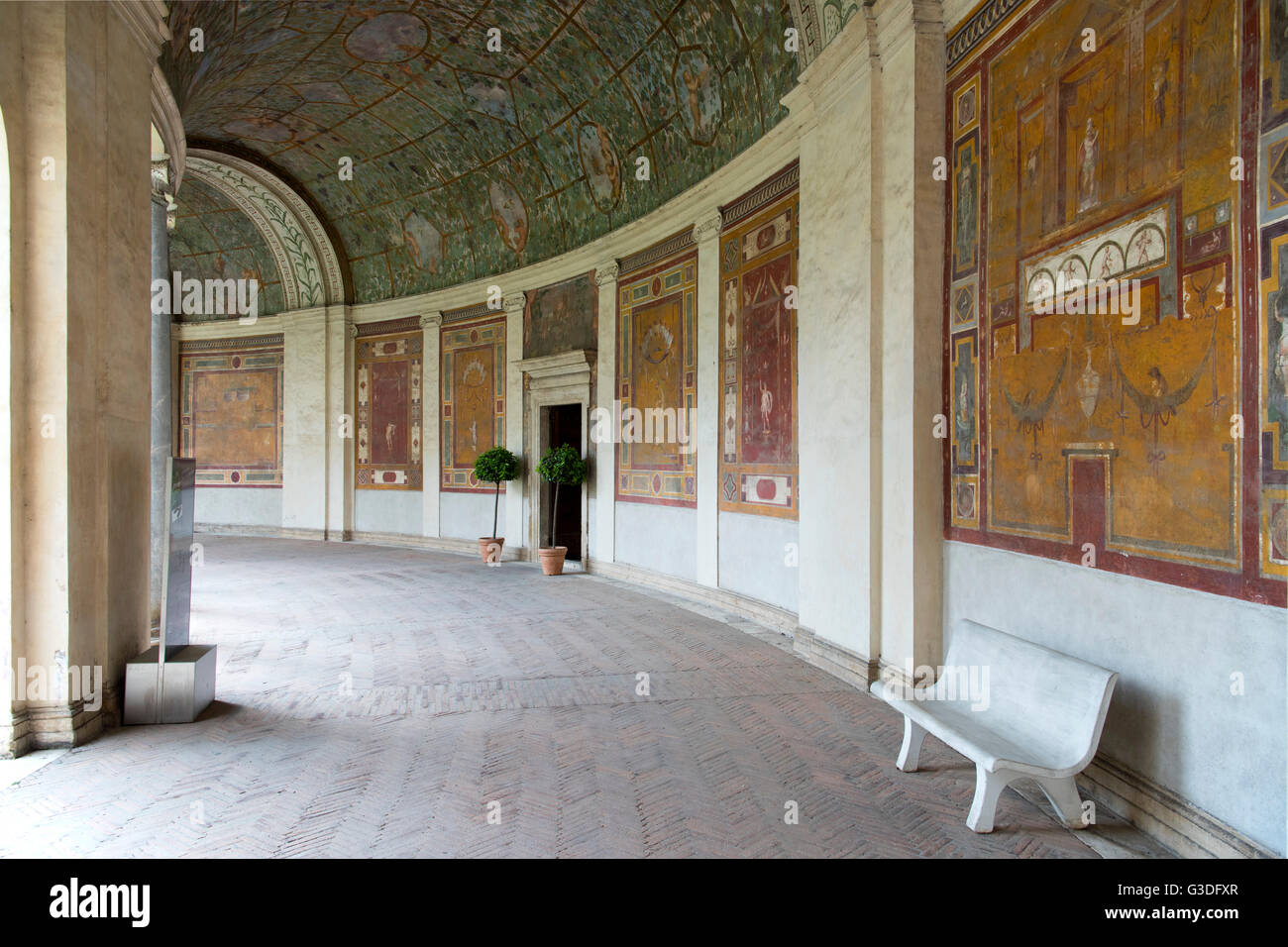 Italien, Rom, Museo Nazionale Etrusco di Villa Giulia, halbkreisförmige Loggia Stock Photo